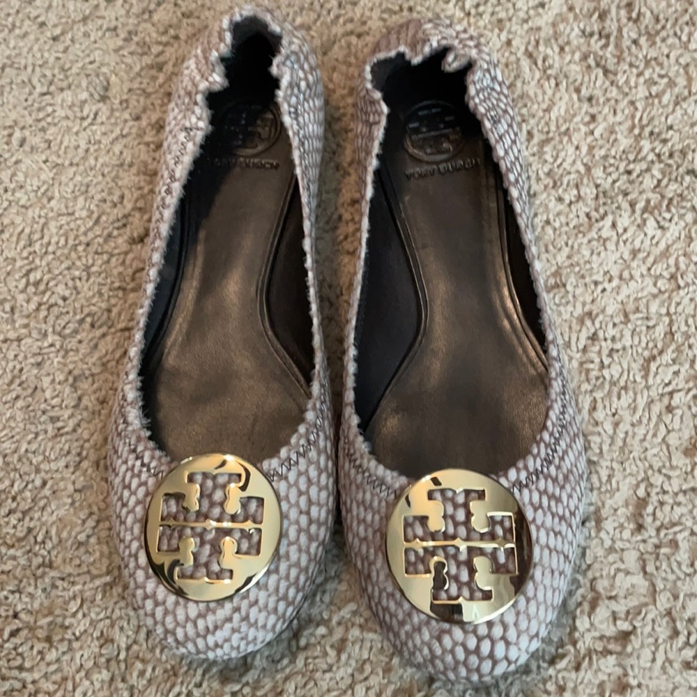 Reva Animal Print Tory Burch Flats